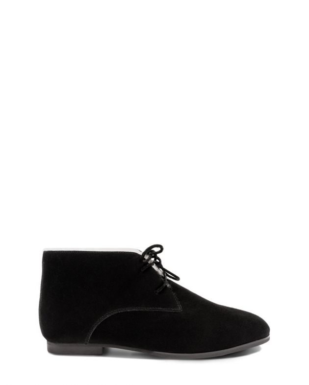 Замшевые ботинки Brooke с меховой подкладкой, цвет черный - изображение 1