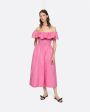 Sea NY Платье миди Diana с открытыми плечами, цвет розовый - миниатюра 2
