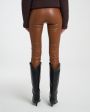 Max & Moi Кожаные легинсы Perleggings, цвет темно-коричневый - миниатюра 6