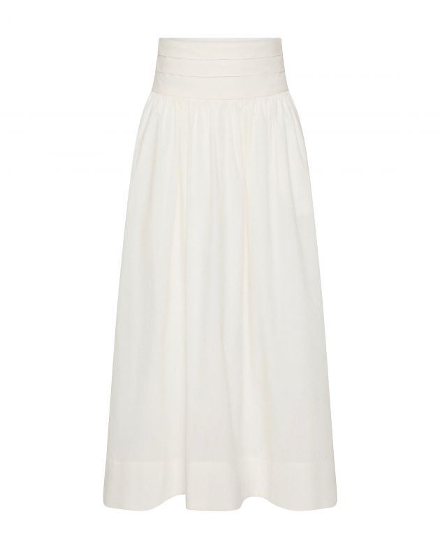 POSSE Юбка А-силуэта, цвет кремовый - изображение 1