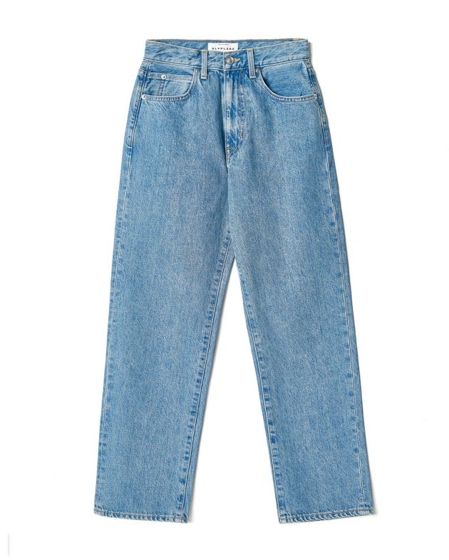 SLVRLAKE Прямые укороченные джинсы London, цвет голубой - изображение 1
