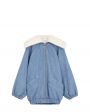 Patou Джинсовая куртка с искусственным мехом, цвет голубой - миниатюра 1