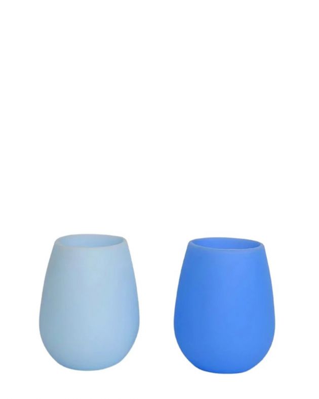 Porter Green Набор силиконовых стаканов Fegg (2 шт.), цвет синий/голубой - изображение 1
