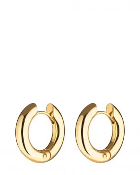 Позолоченные серьги-донатсы