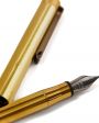 Ручка перьевая, цвет золотой - миниатюра 2