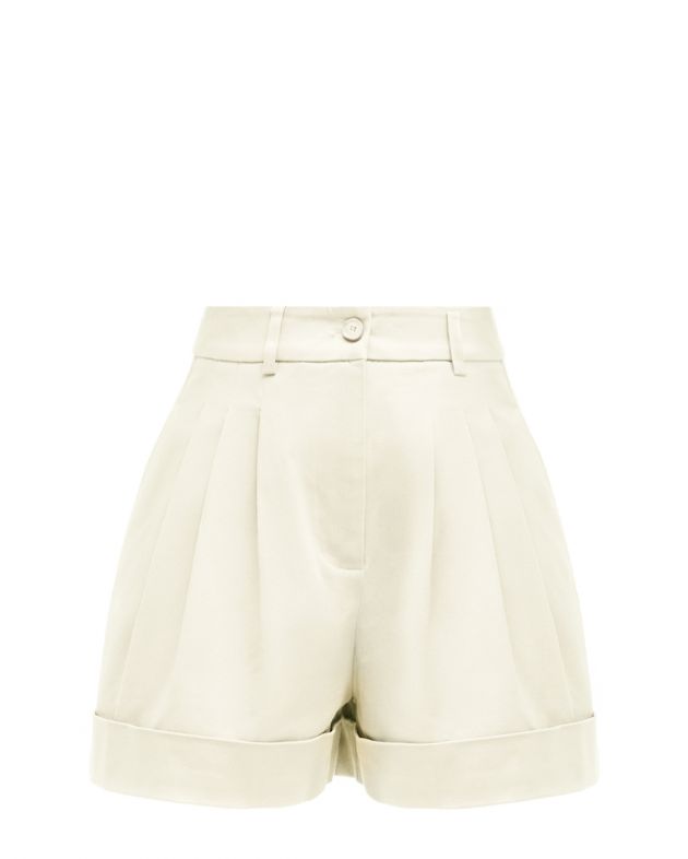 Essentiel Antwerp Широкие шорты с подворотами, цвет белый - изображение 1
