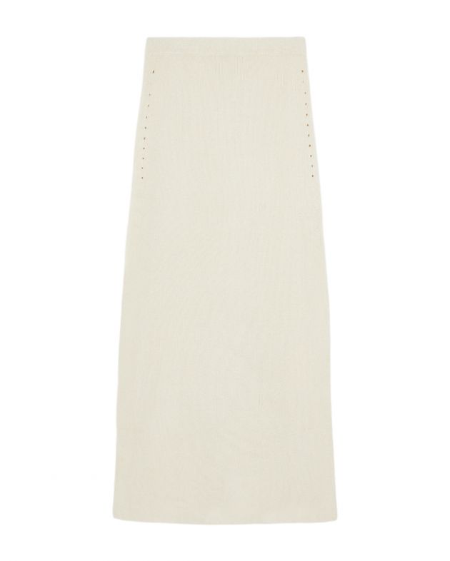 LOULOU STUDIO Длинная юбка Aalis, цвет белый - изображение 1