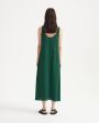 Шелковое платье-майка, цвет зеленый - миниатюра 5