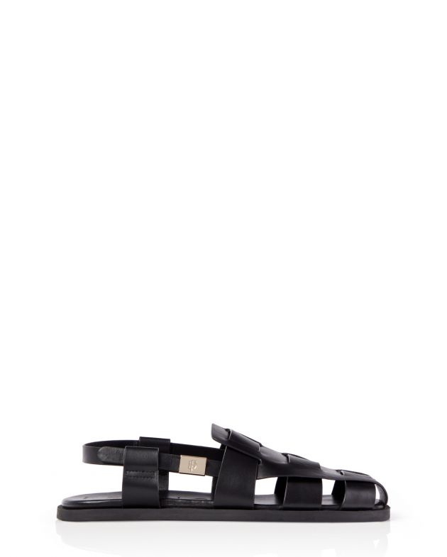 Кожаные сандалии Theo, цвет черный - изображение 1