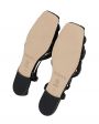 HEREU Дутые плетеные сандалии Cabersa из кожи, цвет черный - миниатюра 5