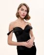Mismos Топ-корсет черный с  вышивкой, цвет черный - миниатюра 3