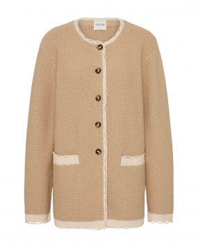 Кардиган из вязаного трикотажа