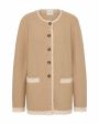 POSSE Кардиган из вязаного трикотажа, цвет бежевый - миниатюра 1