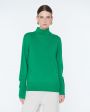 Базовый шерстяной свитер, цвет зеленый - миниатюра 2