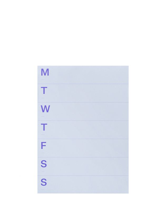 Еженедельный планер Notepad Medium, цвет голубой - изображение 1