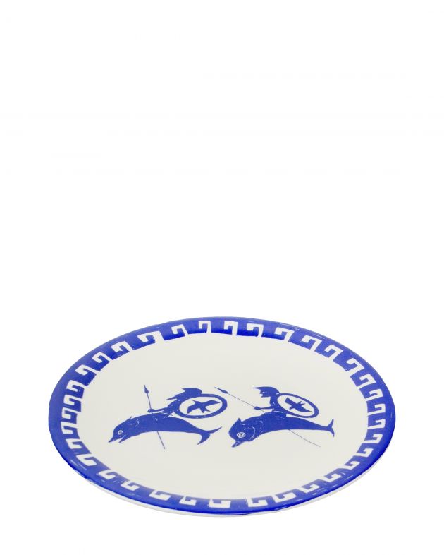 SAMPLE.UNITS Тарелка SAMPLE x Алексей Дубинский, цвет синий,белый - изображение 1