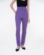Шерстяные брюки-леггинсы Pinzon со съемными штрипками, цвет фиолетовый - миниатюра 2