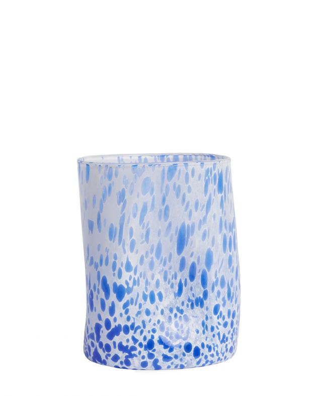 Набор асимметричных стаканов с принтом (2 штук ), цвет синий - изображение 1
