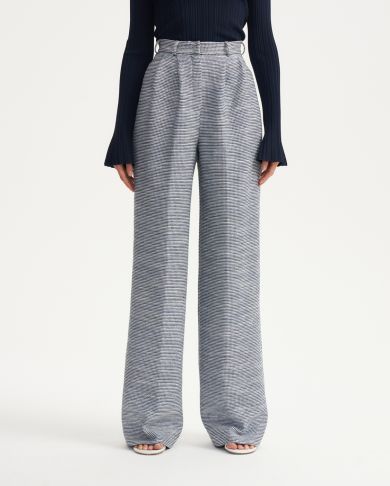 Брюки из фактурной ткани