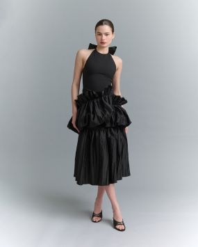 Платье с оборками