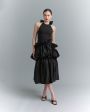 muus Платье с оборками, цвет черный - миниатюра 2