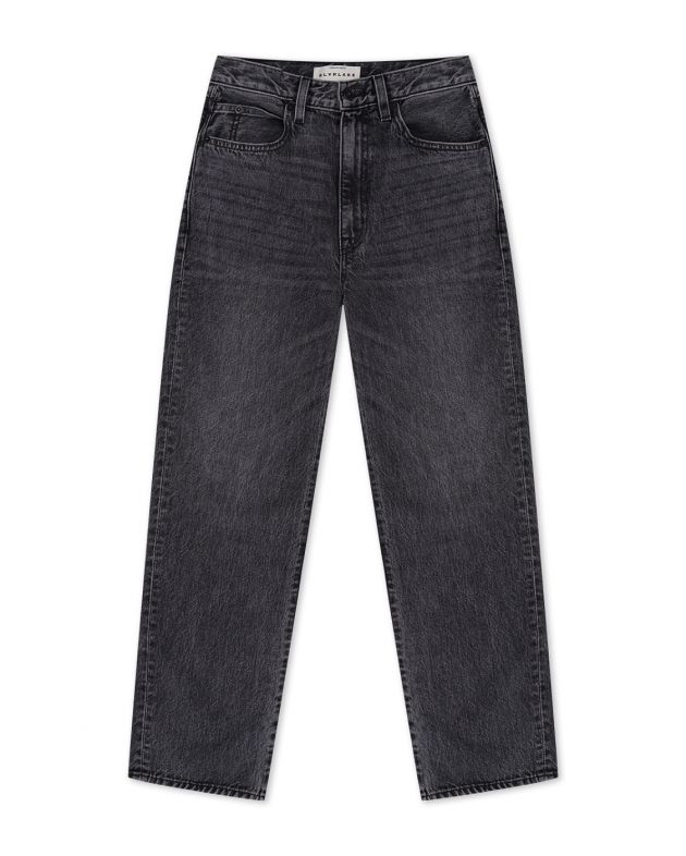 SLVRLAKE Прямые укороченные джинсы London, цвет серый - изображение 1