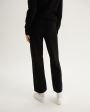 Вязаные брюки из шерсти и кашемира, цвет черный - миниатюра 4