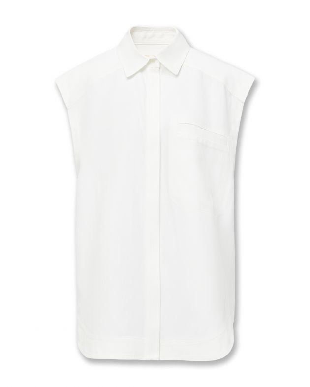 Рубашка Maldo без рукавов, цвет белый - изображение 1