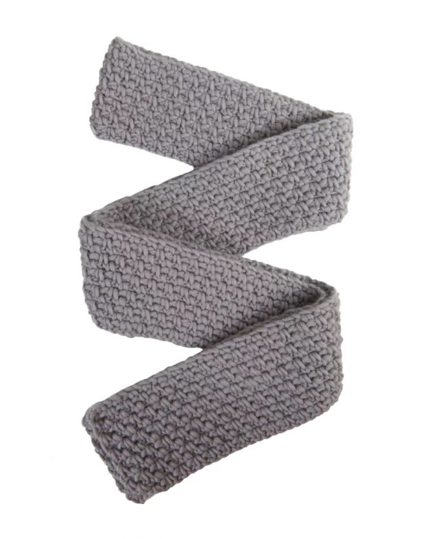 Mirstores Вязаный шарф, цвет серый - изображение 1