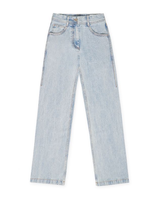 Low Classic Прямые джинсы, цвет голубой - изображение 1