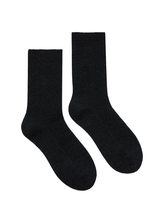 Chaika Шерстяные носки, цвет графит - изображение 1