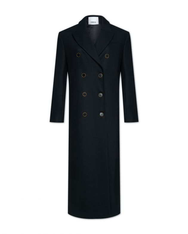 Двубортное пальто Sara, цвет черный - изображение 1