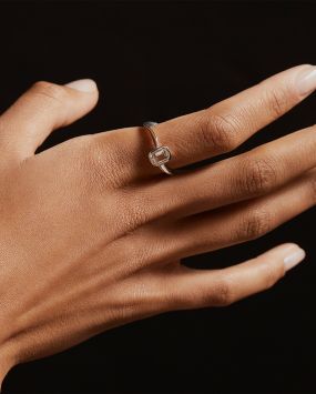 Кольцо-волна с горным хрусталем Wave Base