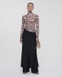 Nanushka Атласная юбка макси Sabeen, цвет черный - миниатюра 2