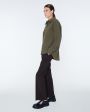 Прямые брюки с высокой посадкой, цвет коричневый - миниатюра 5