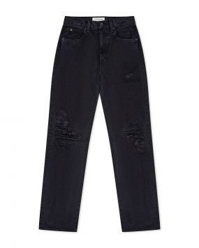 Прямые джинсы London с вырезами