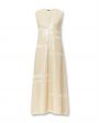 Вязаное платье с пайетками, цвет бежевый - миниатюра 1