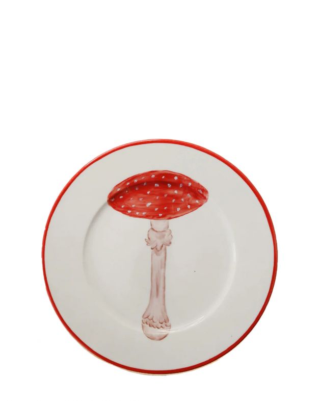 Десертная тарелка Amanita, цвет белый - изображение 1