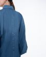 Made in Tomboy Джинсовая блуза Claire с объемными рукавами, цвет синий - миниатюра 3
