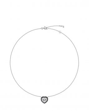 Подвеска с хрусталем и черной эмалью Courage