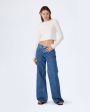 Широкие джинсы Mica, цвет синий - миниатюра 4