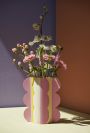 Бумажная ваза Riviera Wave, цвет розовый-желтый - миниатюра 2