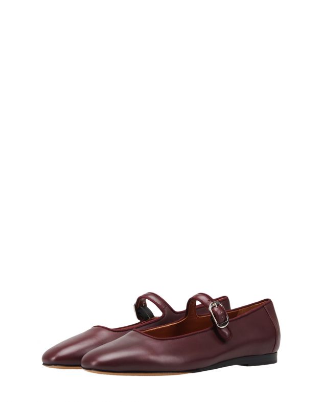 Кожаные туфли Mary Jane, цвет коричневый - изображение 1