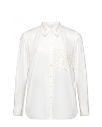 Рубашка с нашивками кроше