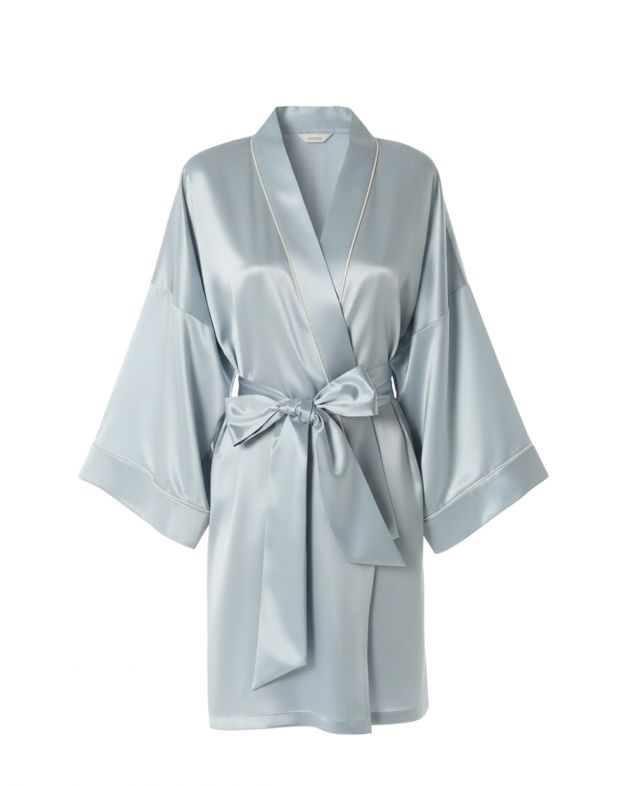 The Ayris Халат-кимоно Mona, цвет серебристый - изображение 1