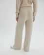 Широкие брюки из кашемира, цвет кремовый - миниатюра 6