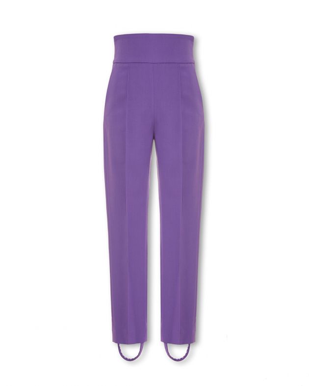 Шерстяные брюки-леггинсы Pinzon со съемными штрипками, цвет фиолетовый - изображение 1