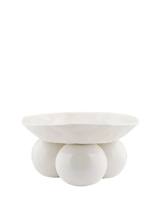 RES Objects Сервировочная тарелка на шарах, цвет белый - изображение 1