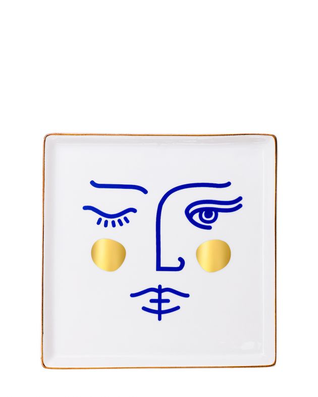 Декоративная тарелка Janus Goddess, цвет белый - изображение 1