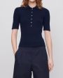 A.P.C. Поло, цвет темно-синий - миниатюра 4